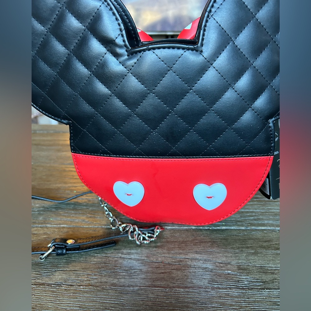 NWT Disney Loungefly Mickey and Minnie Mouse Cross Body Bag - Picture 3 of 6